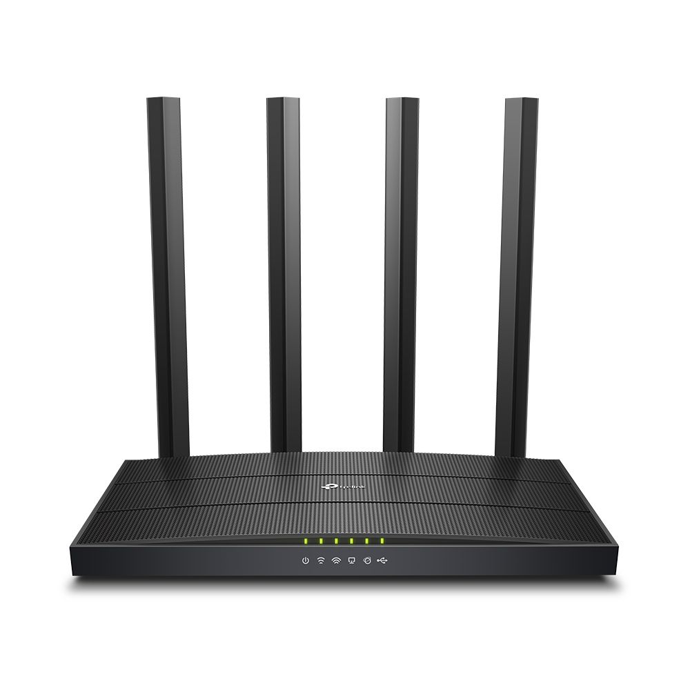 Роутер беспроводной TP-Link Archer C6U AC1200 10/100/1000BASE-TX черный