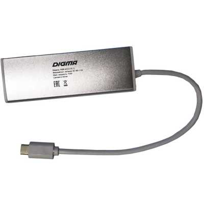 Разветвитель USB Digma HUB-4U3.0-UC-S