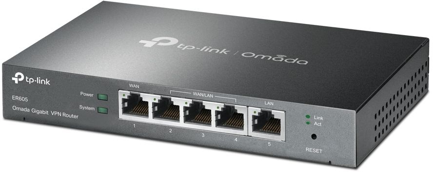 Роутер TP-Link SafeStream (TL-R605) 10/100/1000BASE-TX черный
