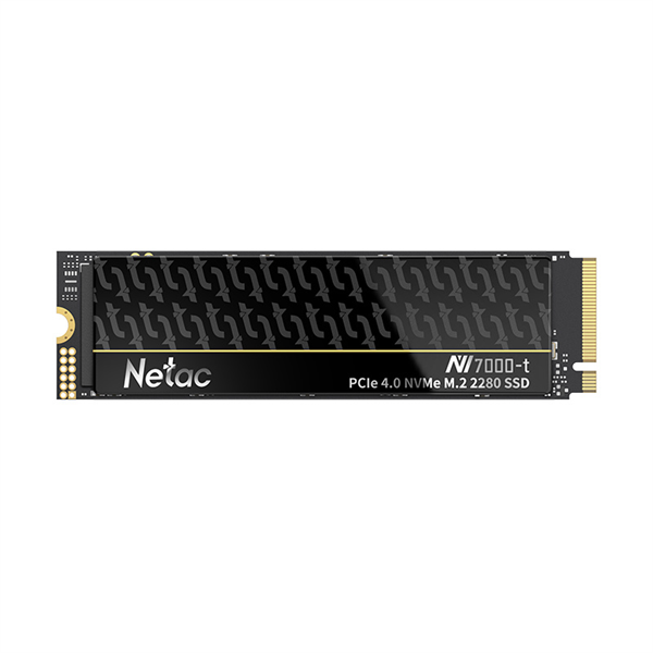 Ssd накопитель Netac SSD NV7000-t 1TB PCIe 4 x4 M.2 2280 NVMe 3D NAND, R/W up to 7300/6600MB/s, TBW 640TB, slim heatspreader, 5y wty (NT01NV7000t-1T0-E4X)