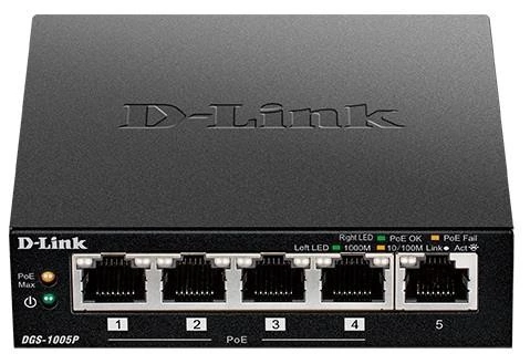 Коммутатор D-Link DGS-1005P (DGS-1005P/B1A)