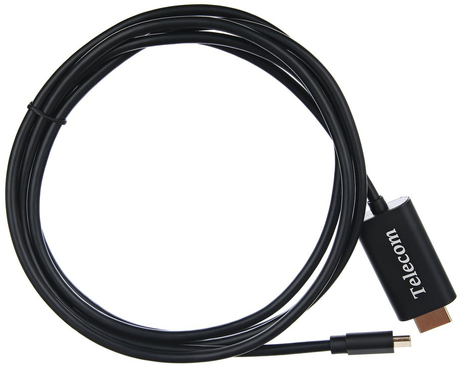 Кабель-адаптер USB3.1 Type-Cm --> HDMI A(m) 4K@30Hz, 1.8m, Telecom <TCC005-1.8M> VCOM Telecom USB 3.1 Type-CM --> HDMI A(m) (TCC005-1.8M)