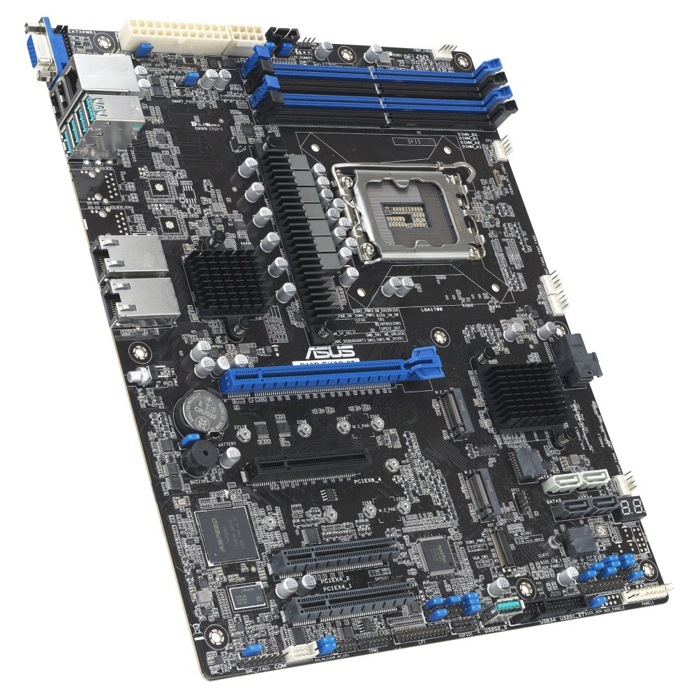 Asus 90SB0CY0-M0UAY0 Материнская плата P13R-E/10G-2T LGA1700 ATX 4xDDR5 PCIEx16 3х PCIEx8 2xM.2 VGA 2х 10GLAN