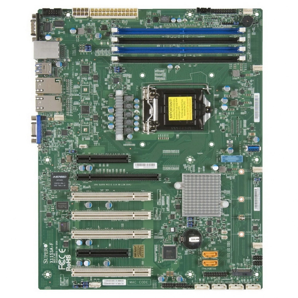 Материнская плата Supermicro MBD-X11SSA-F (MBD-X11SSA-F-B)