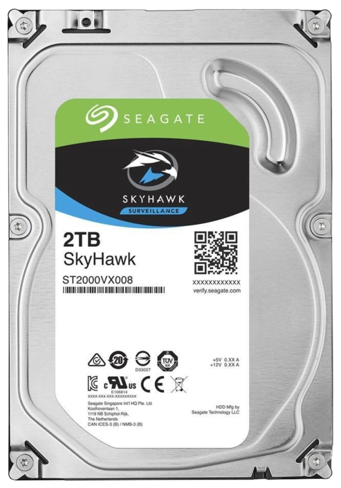 Жёсткий диск Seagate 2Tb SkyHawk (ST2000VX017)