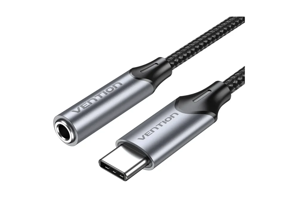Переходник Vention USB-C M/ Jack 3.5 mm F DAC - 0,1м Серый Vention BGMHA