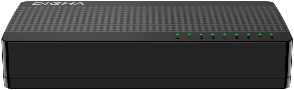 Коммутатор Digma DSW-308FE 8x100Mb неуправляемый