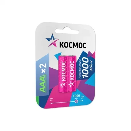 Аккумулятор Космос R03 NI-MH 1000 mAh 2BL в Санкт-Петербурге