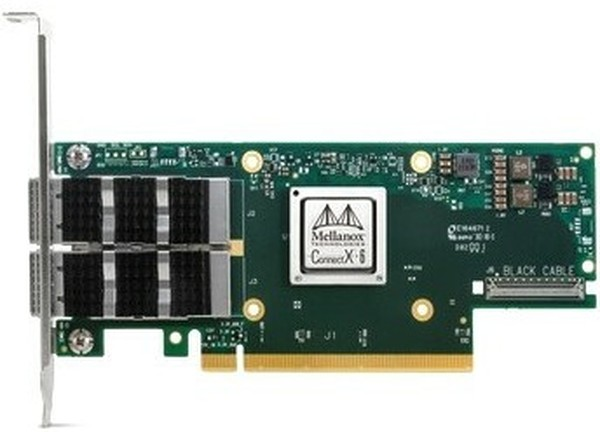 Сетевая карта NVIDIA MCX653106A-ECAT ConnectX-6 VPI Adapter Card EDR InfiniBand and 100GbE Dual-Port QSFP28 PCIe 3.0 x16 (MCX653106A-ECAT)