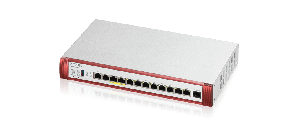 Межсетевой экран Межсетевой экран Zyxel USG FLEX 500H, Rack, 2xRJ-45: 1/2.5G (LAN/WAN), 2xRJ-45: 1/2.5G PoE+ (LAN/WAN), 8xRJ-45: 1G (LAN/WAN), 1xUSB3.0 ** (USGFLEX500H-EUCI01F)