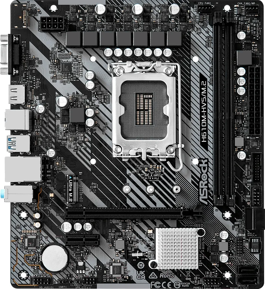 Материнская плата Asrock H610M-HVS/M.2 R2.0 Soc-1700 в Санкт-Петербурге
