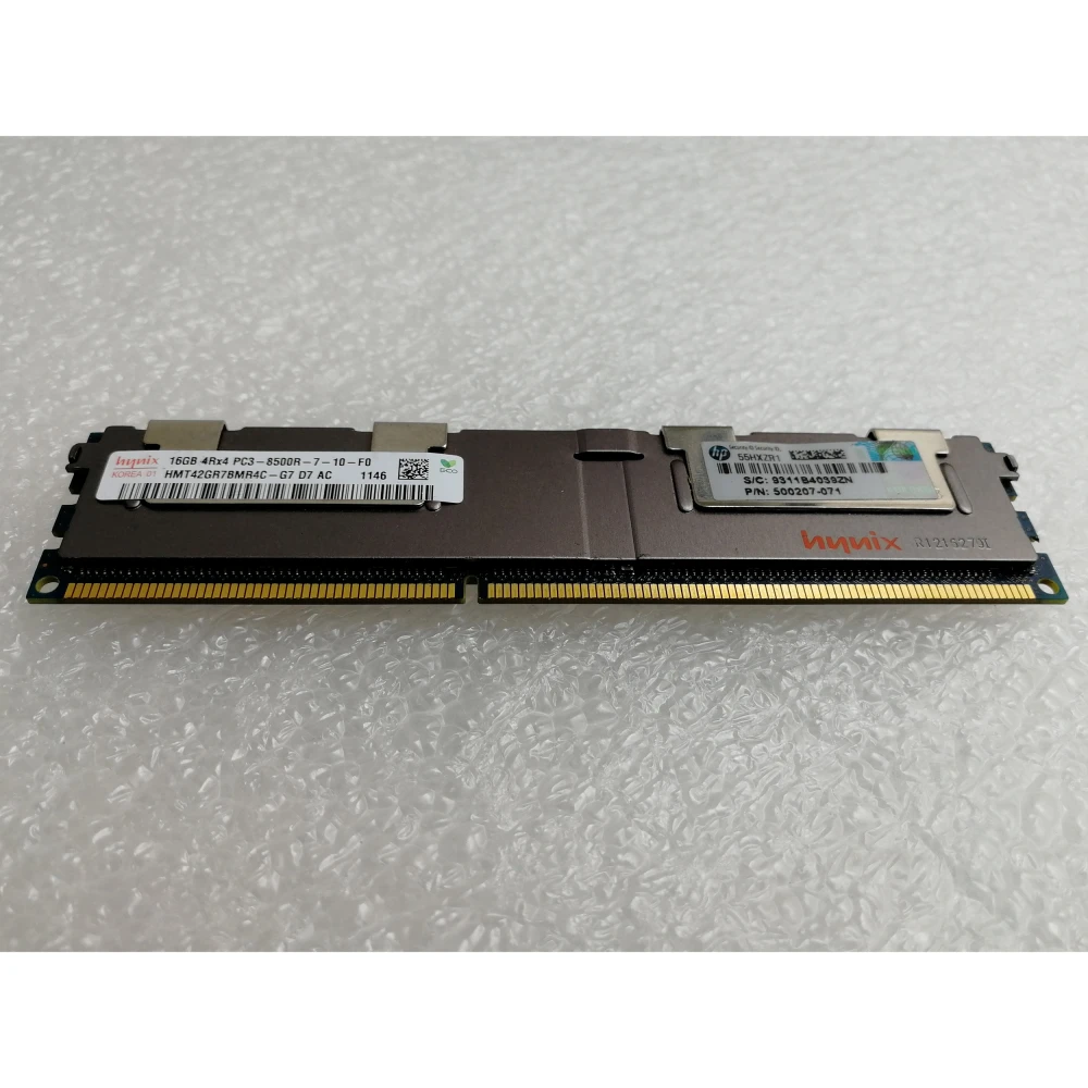 Оперативная память HP 500666-B21 16G 1066MHz DDR3 RDIMM серверная 501538-001, 500207-071, 55HXZR1 Quad Rank x4 PC3-8500 CAS-7