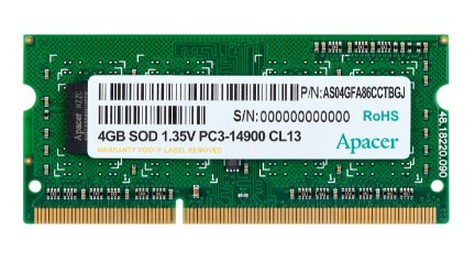 Модуль памяти SODIMM 8GB DDR3-1600 DS.08G2K.KAM APACER