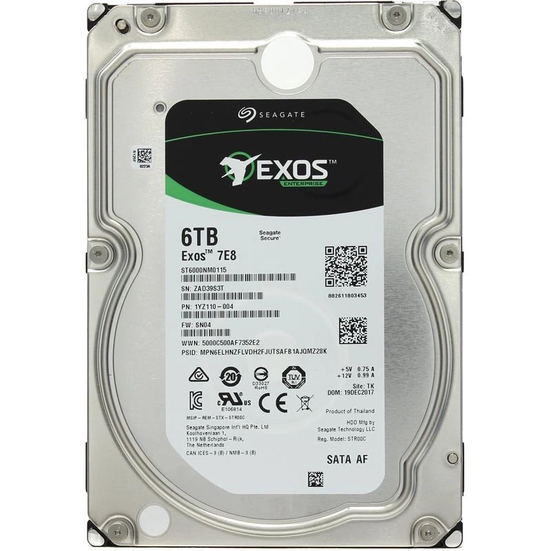 Жёсткий диск Seagate Exos 7E8 (ST6000NM021A)