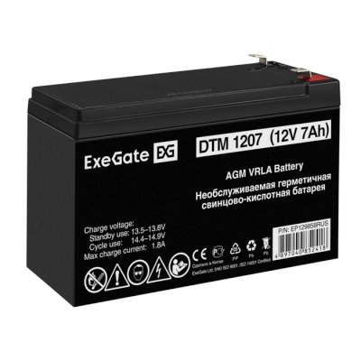 Батарея для UPS Exegate DTM 1207 EP129858RUS