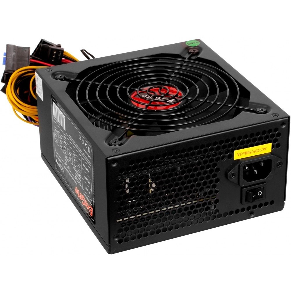 Exegate EX282073RUS-S Блок питания 550W ExeGate 550PPX RTL, ATX, SC, black, APFC, 14cm, 24p+(4+4)p PCI-E,4*IDE,5*SATA, FDD