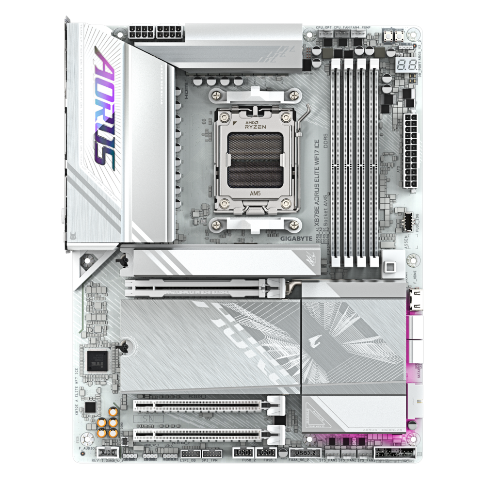 Материнская плата Gigabyte X870E AORUS ELITE WIFI7 ICE, RTL