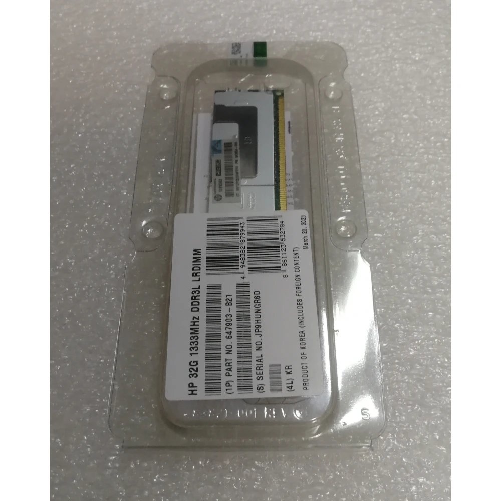 Оперативная память HP 647903-B21 32G 1333MHz DDR3L LRDIMM 4Rx4 PC3L-10600 CAS-9 LV ECC Registered серверная 647903-S21 664693-001 647654-081 647903-B2