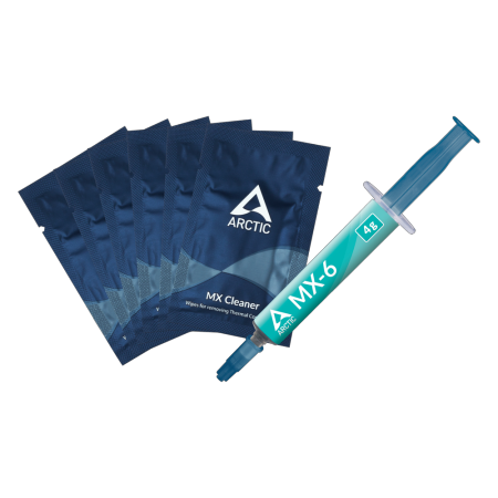 Термопаста Arctic Cooling MX-6 Thermal Compound with 6pcs MX Cleaner ACTCP00084A