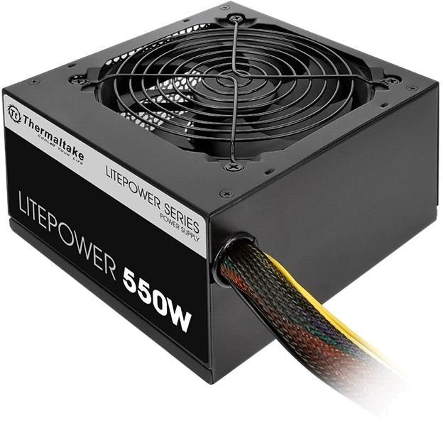 Блок питания Thermaltake ATX 550W LT-550P (24+4+4pin) APFC 120mm fan 5xSATA RTL