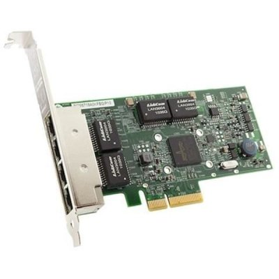Контроллер DELL NIC Broadcom 5719 QP 1Gb Network Interface Card, Low Profile,CusKit (W0N4T) (analog 540-11147) (540-BBHB)