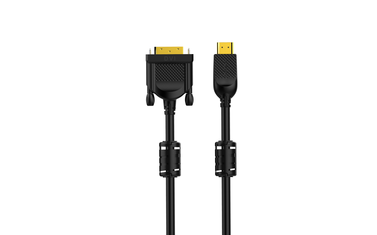 VCOM CG484GD-1.8M Кабель HDMI AM/DVI(24+1)M, 1.8м, CU, 1080P@60Hz, 2F, VCOM <CG484G-1.8M>