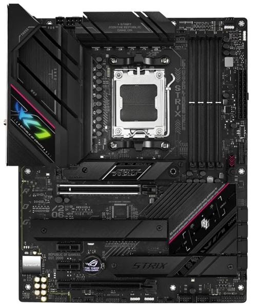 Материнская плата ASUS ROG STRIX B650E-F GAMING WIFI, Socket AM5, B650, 4*DDR5, HDMI+DP, 4xSATA3 + RAID, M2, Audio, Gb LAN, USB 3.2, USB 2.0, ATX; 90MB1BQ0-M0EAY0 (ROG STRIX B650E-F GAMING WIFI)