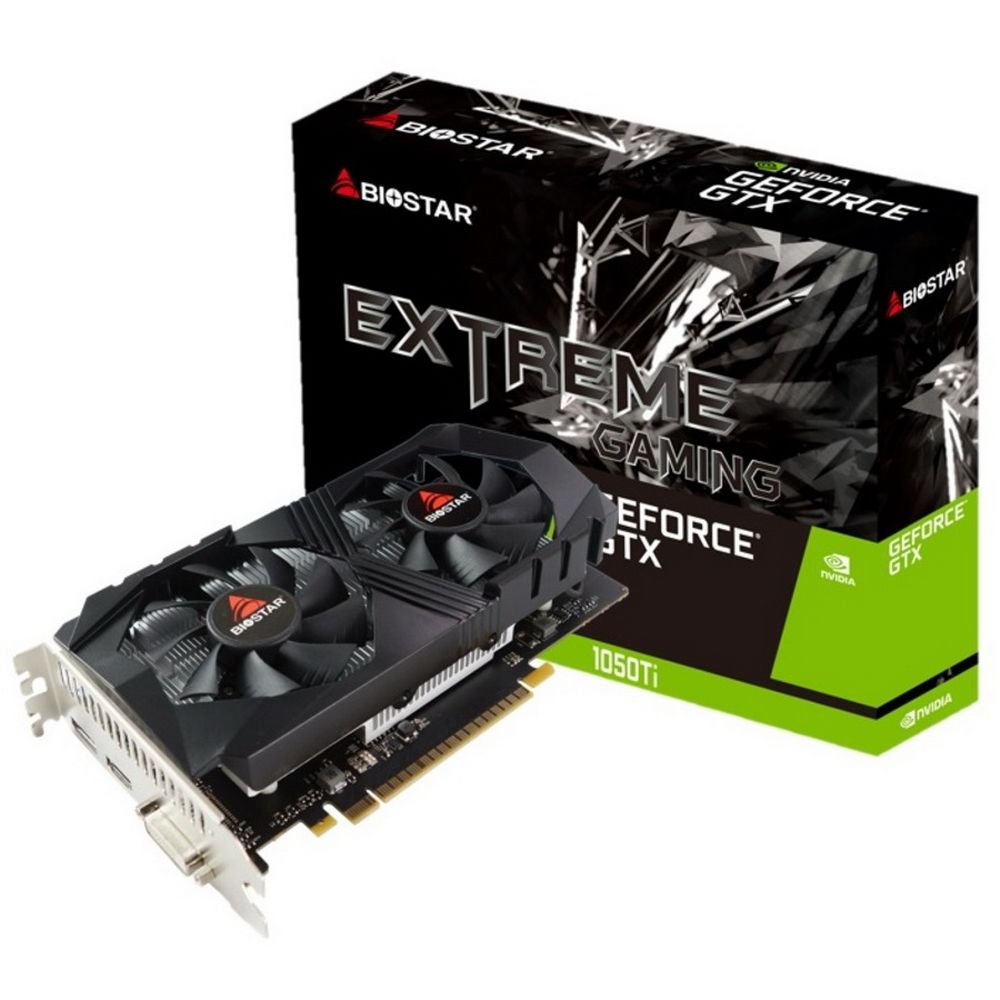 Видеокарта BIOSTAR NVIDIA GTX 1050 Ti 1291 4096 7008 128 RTL [VN1055TF41]
