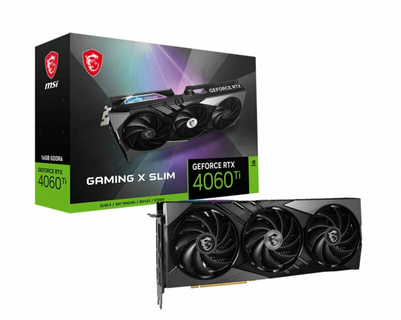 Видеокарта MSI PCI-E 4.0 RTX 4060 Ti GAMING (RTX 4060 TI GAMING SLIM 16G)