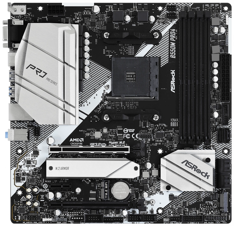 Материнская плата Asrock B550M PRO4