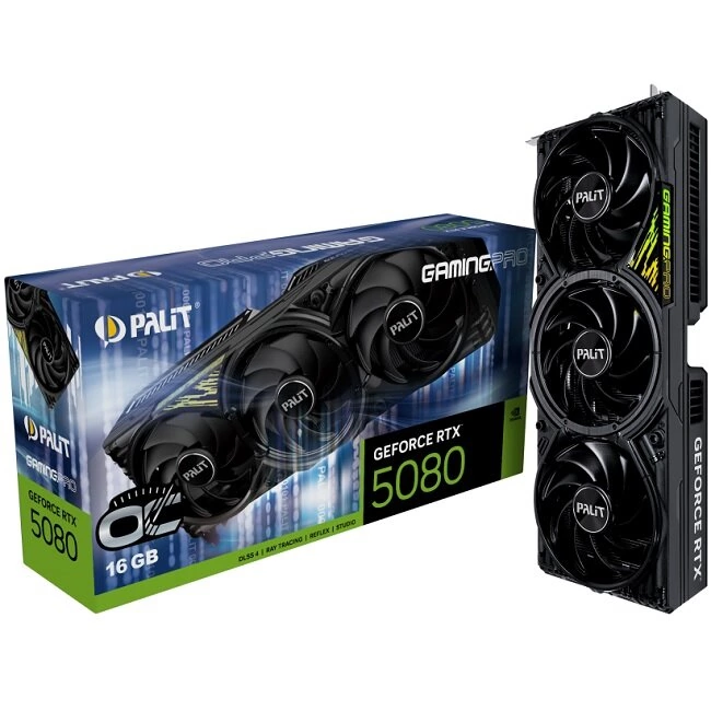 Видеокарта Palit nVidia GeForce RTX 5080 GameRock OC 16Gb (NE75080T19T2-GB2030G)