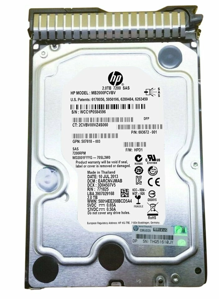 Жёсткий диск HP MB2000FCVBV