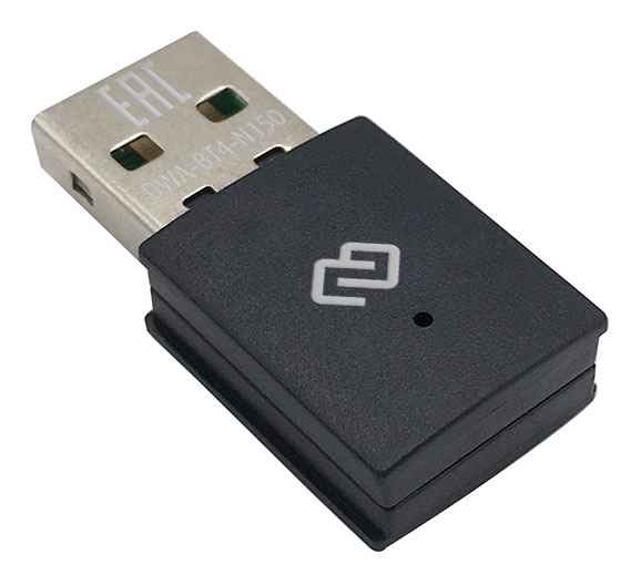 Сетевой адаптер WiFi + Bluetooth Digma DWA-BT4-N150 USB 2.0