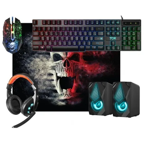 Набор мышь+коврик+гарнитура+клавиатура+колонка Defender MHP-127 (52127) в Санкт-Петербурге